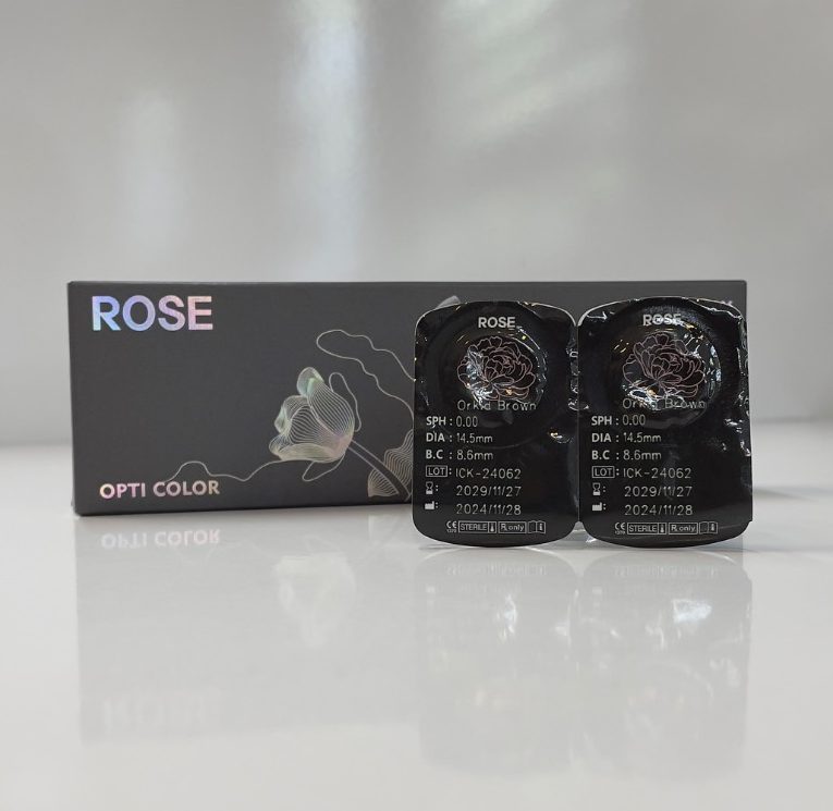 لنز رز نمره دار رنگی فصلی ( Rose )